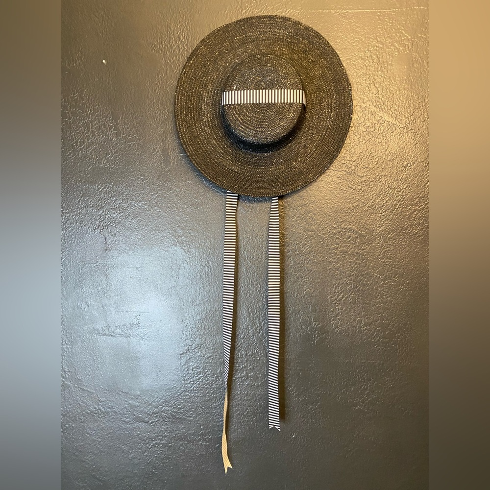 Witchwood wide brim striped tie sun hat